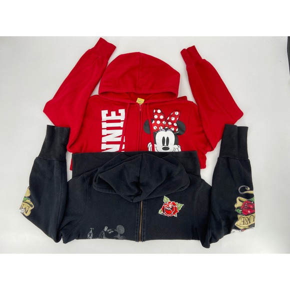 Disney Other - LOT OF‎ 2 Mickey Mouse DISNEY Parks Hooded Sweater Youth Sz XL SEE PHOTOS